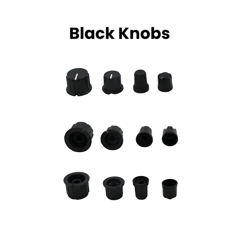 Black Pot Knobs for Rotary Encoder Volume Shaft