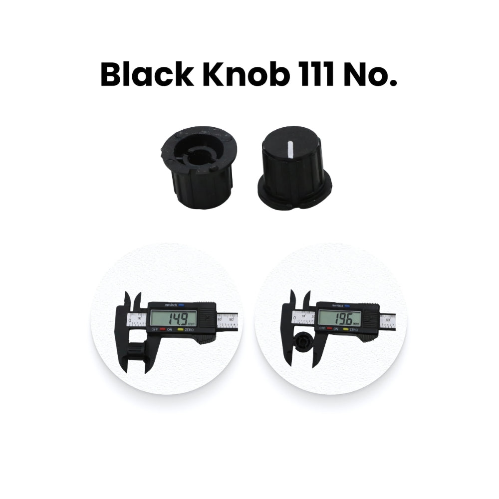 Black Pot Knobs for Rotary Encoder Volume Shaft