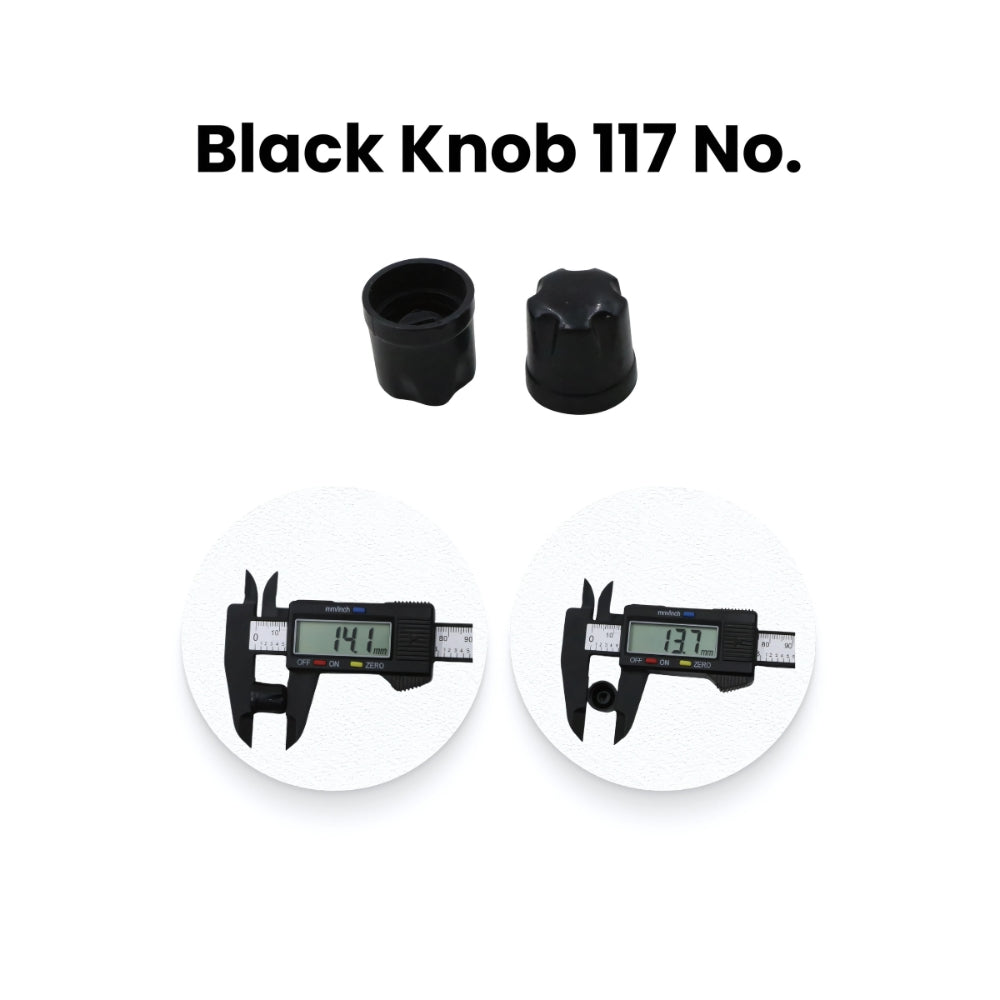 Black Pot Knobs for Rotary Encoder Volume Shaft