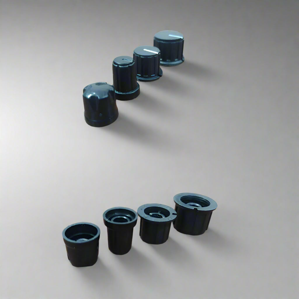 Black Pot Knobs for Rotary Encoder Volume Shaft