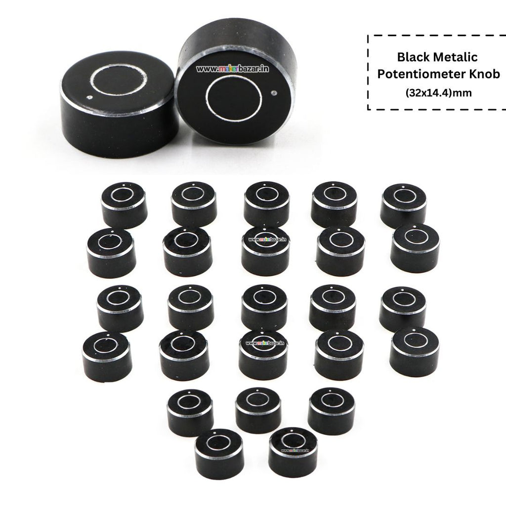 High-Quality Black Metal Potentiometer Knob | Durable & Stylish Control ...