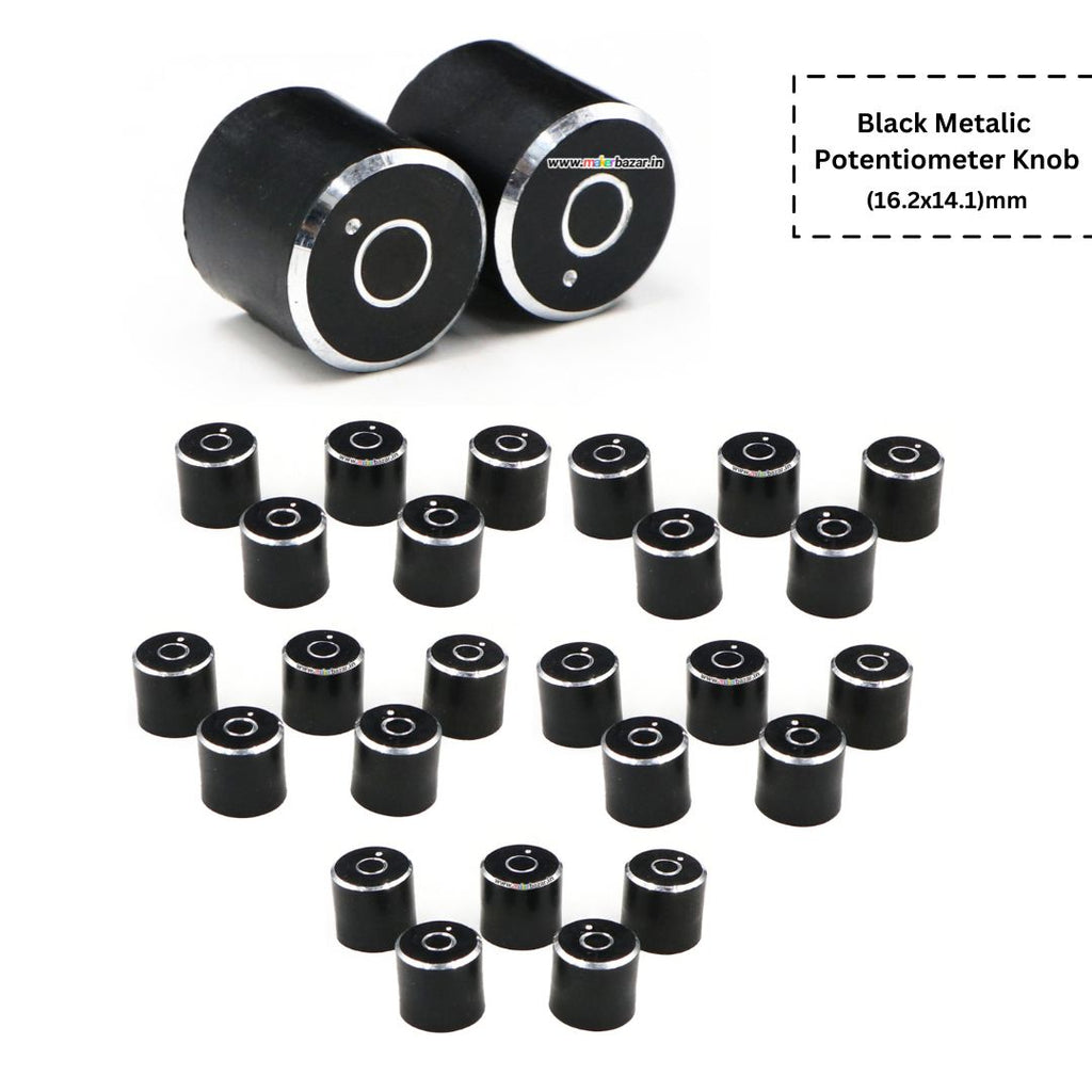 High-Quality Black Metal Potentiometer Knob | Durable & Stylish Control ...