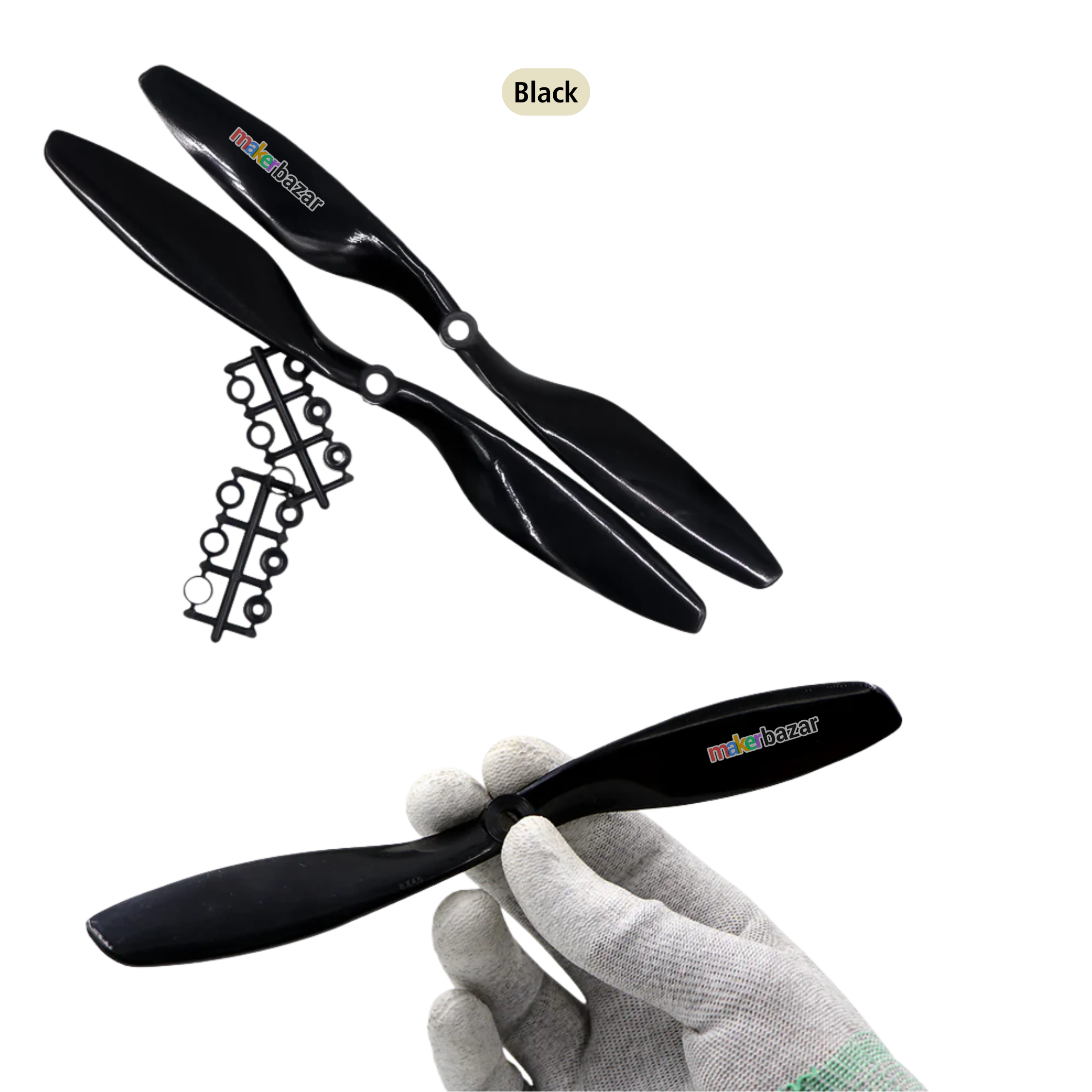 2-Blades 4.5mm Propellers For Drone/Quadcopters CW + CCW (1-Pair)