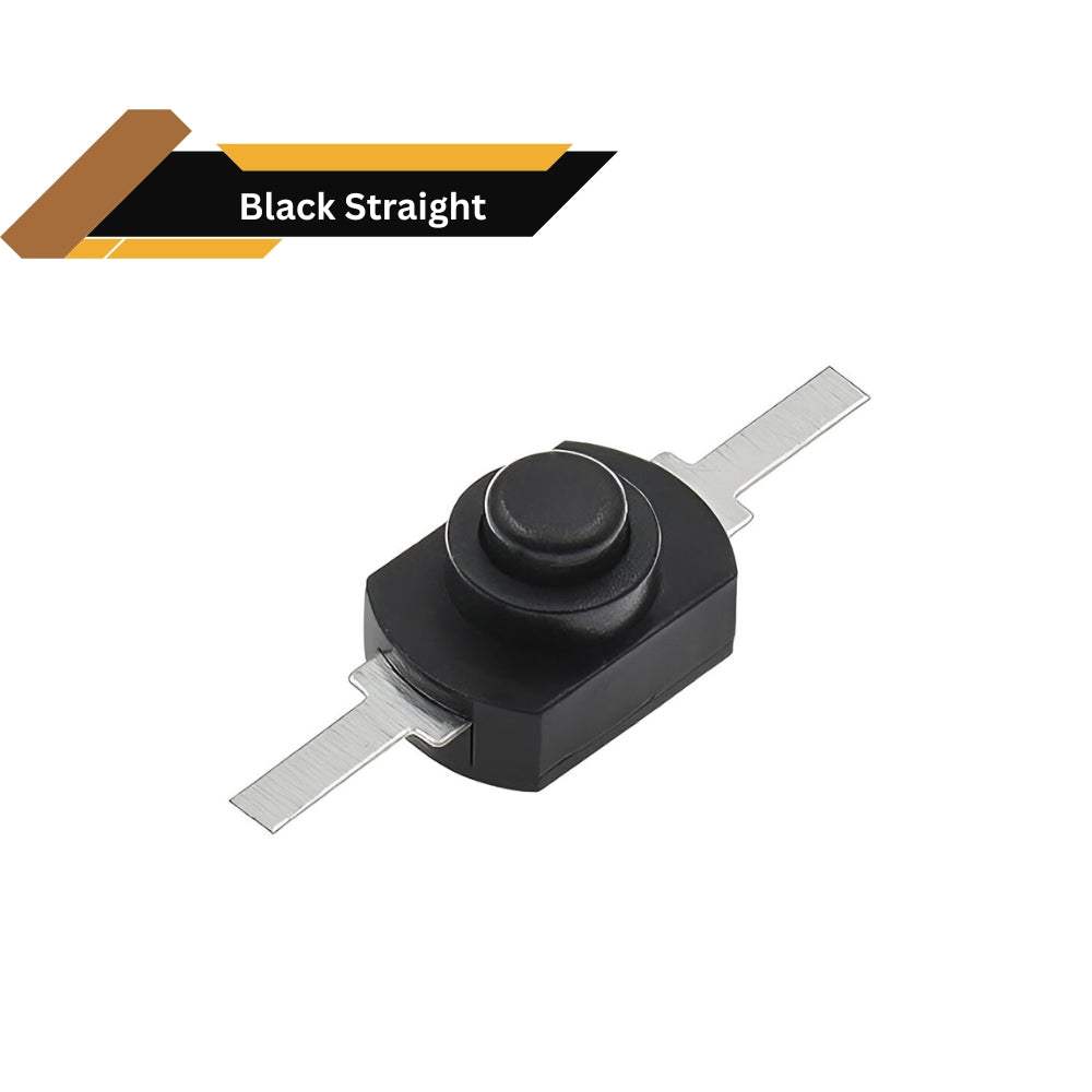 1210YD Self-Locking Torch Switch 12x10mm On-Off Button