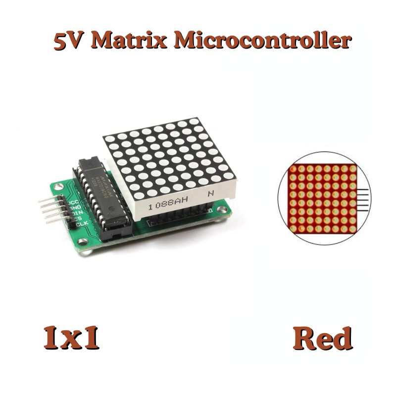 MAX7219 8x8 Dot Matrix Microcontroller Module LED Display