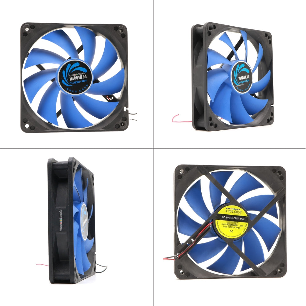 12025 12V Colored DC Cabinet Cooling Fan/CPU Fan 4.7x1inch