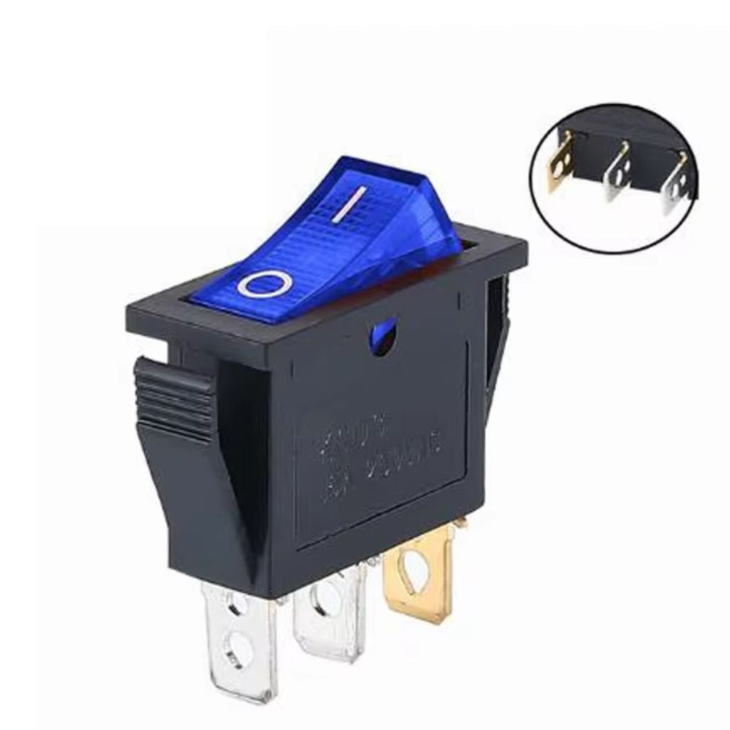 Buy KCD3 SPST ON-OFF 3 Leg Rocker Switch | Makerbazar