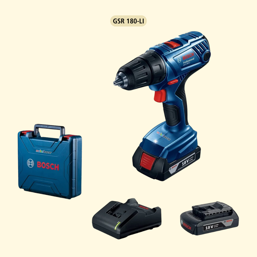 Bosch GSR 185-LI & GSR 180-LI Cordless Drill Drivers