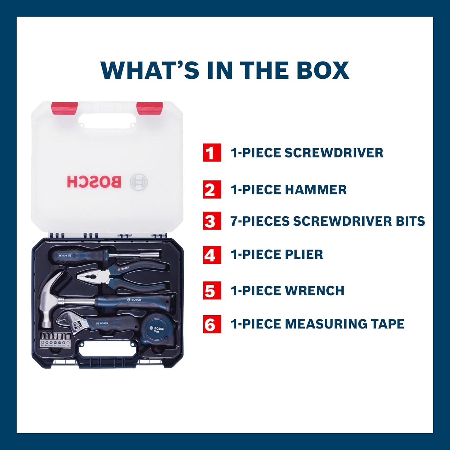 BOSCH Hand Tool Kit Set
