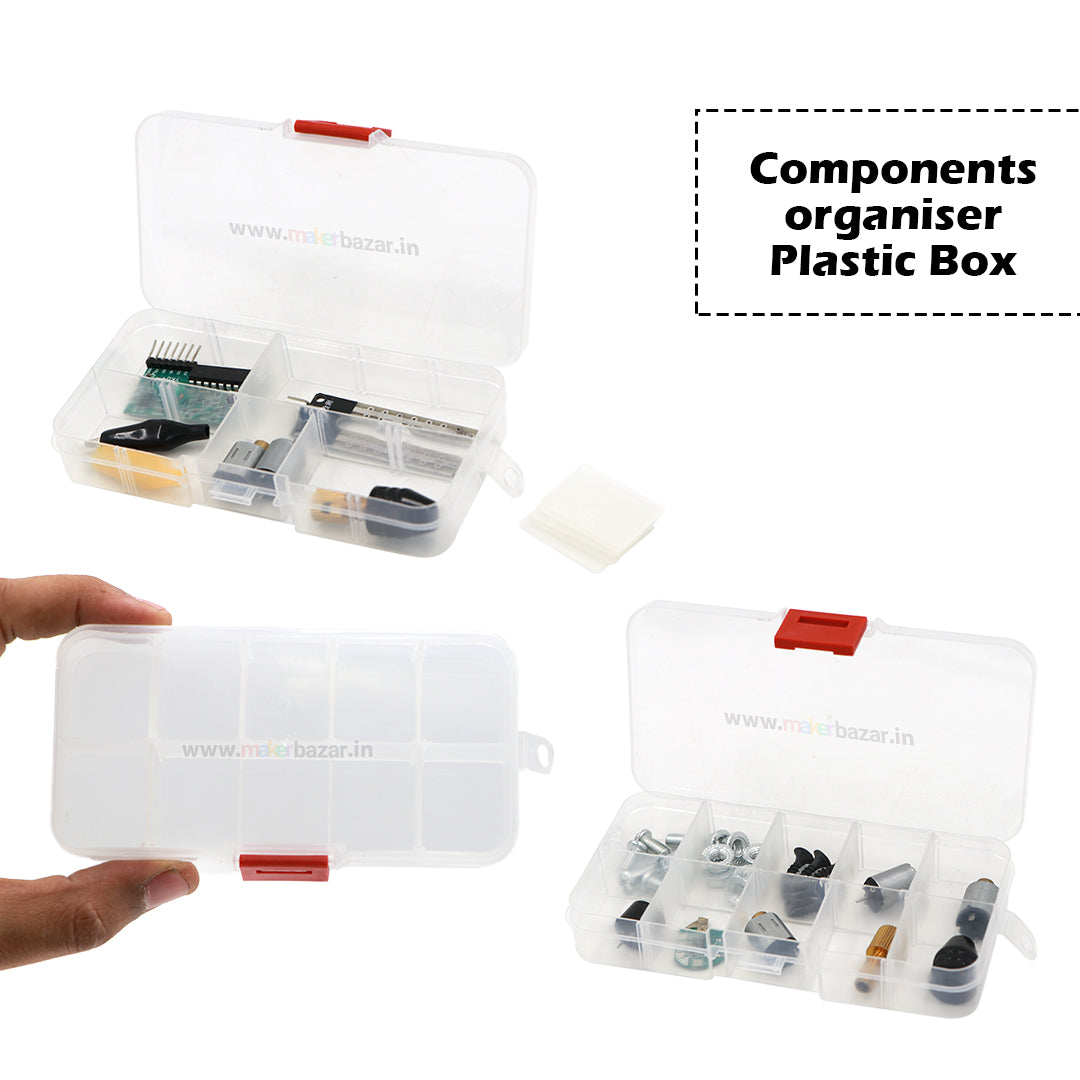 Adjustable Partition Clear Plastic Box Component Organizer: Customize Your  Storage Solution