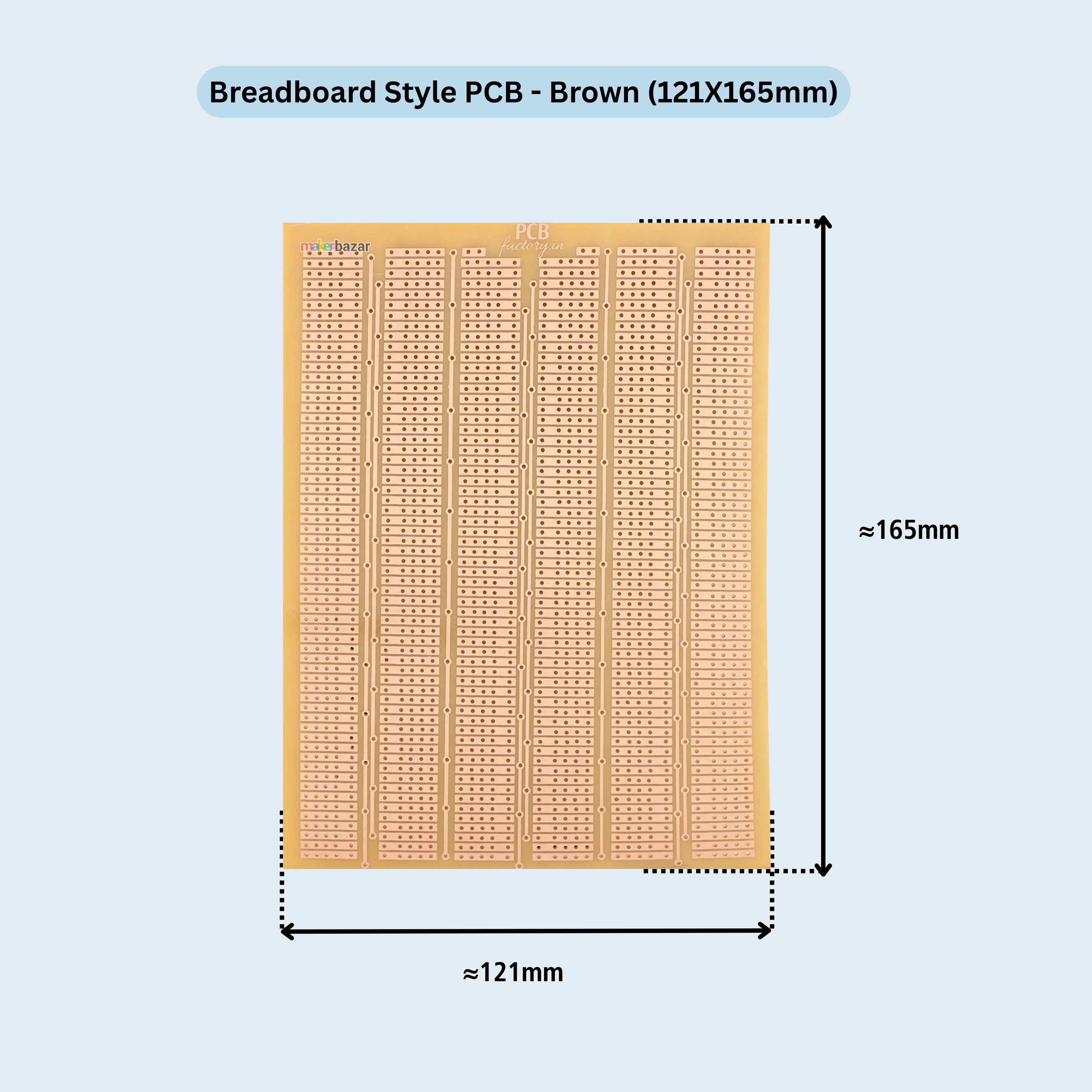 Fast Prototyping: Perforated Vero Board PCB Single Sided Printed Circuit Zero Board - Copper