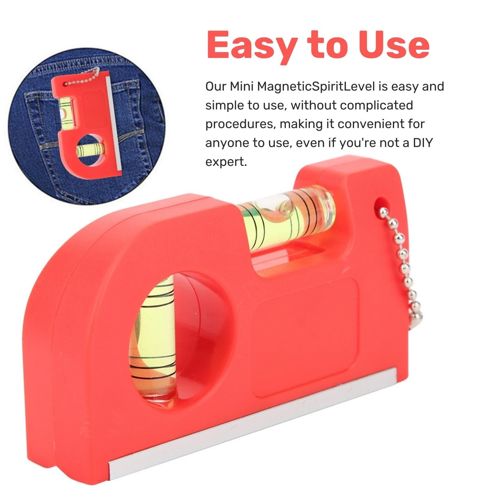 Mini Spirit Leveler Portable Torpedo Hand Tool [Plastic Body]