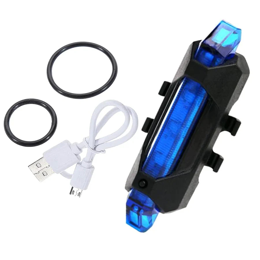 Waterproof USB Rechargeable Bike Light Tail Lamp for Safe Night Cycling