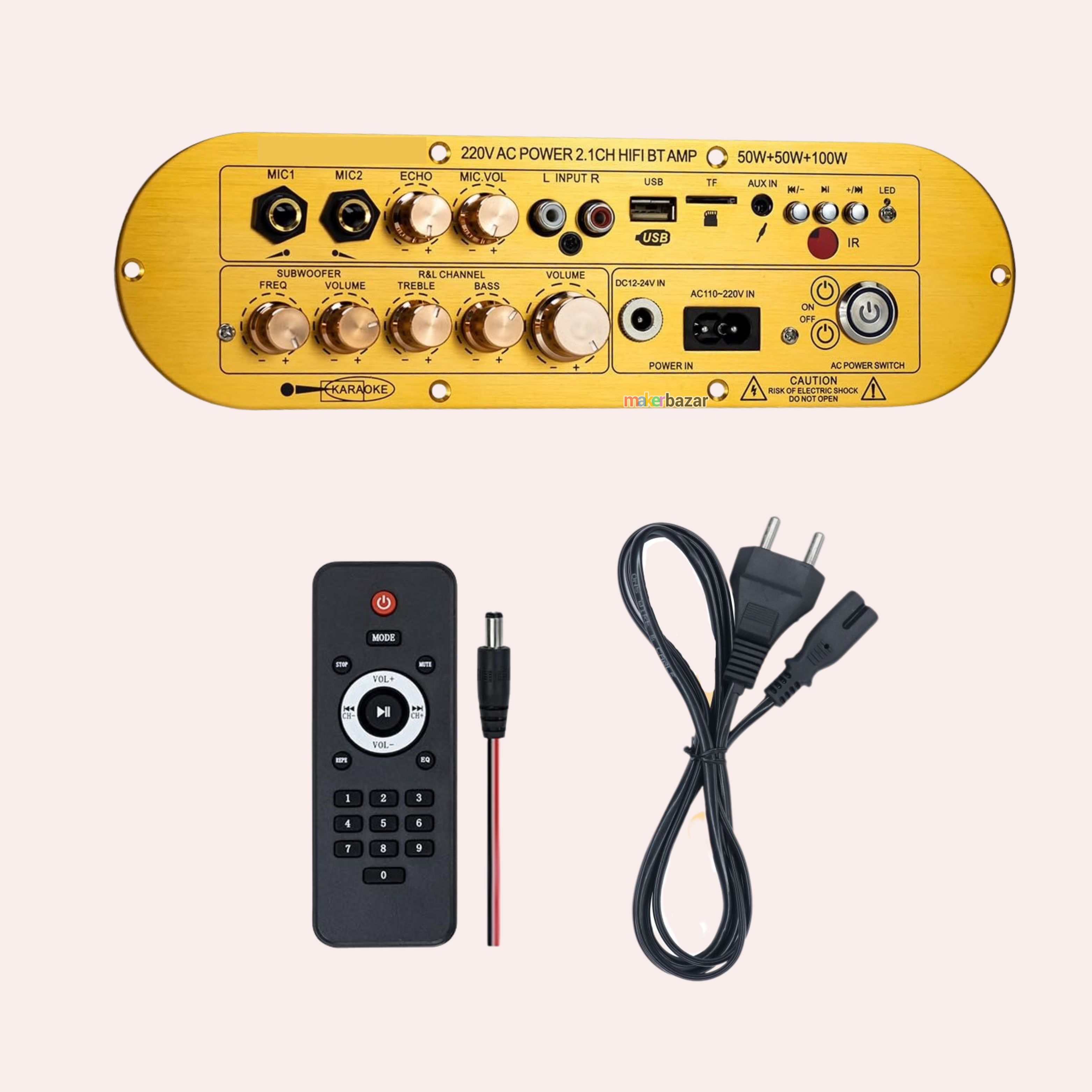 2.1CH CAAV-AP900 Wireless Karaoke Audio Amplifier Module