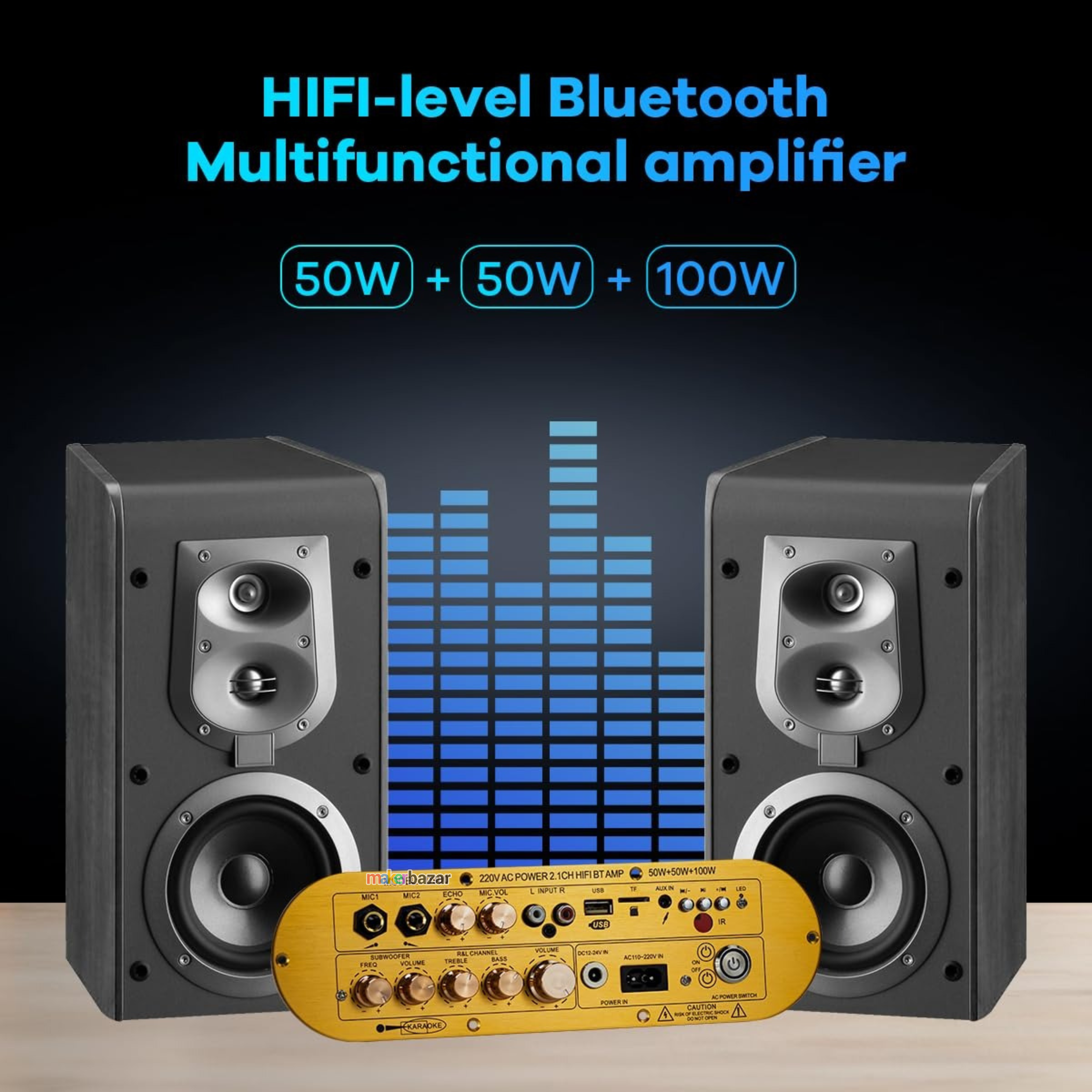 2.1CH CAAV-AP900 Wireless Karaoke Audio Amplifier Module