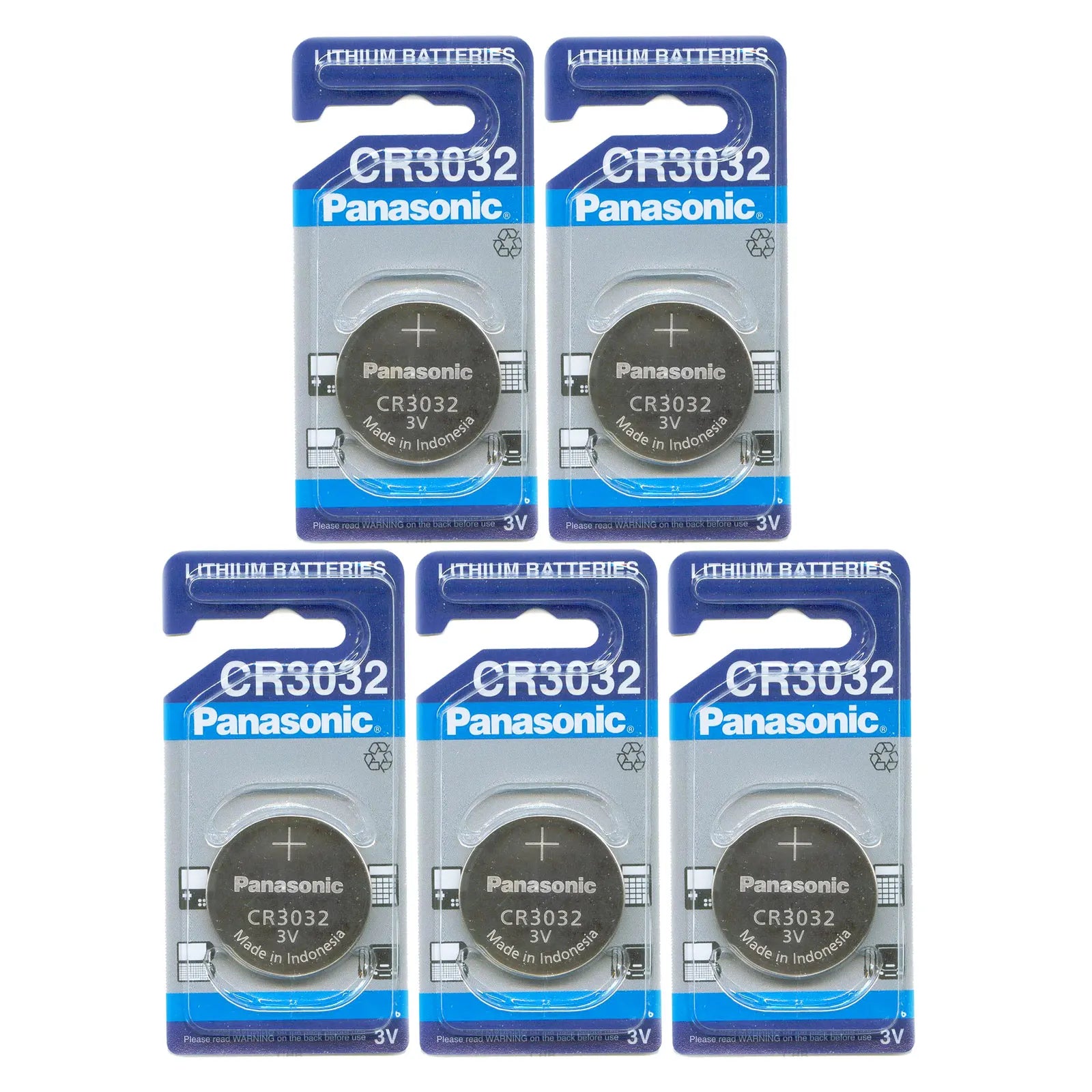 Panasonic: 3V Non-Rechargeable Round Lithium Coin Button Cells