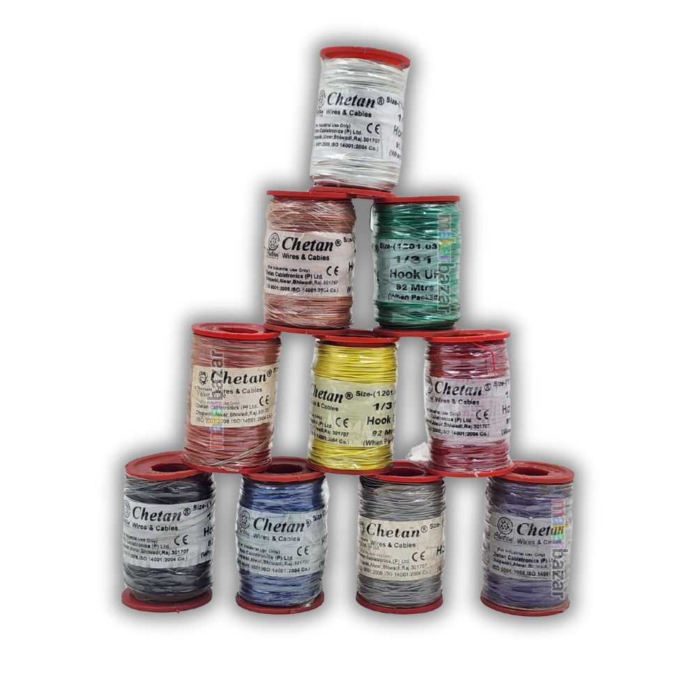 Premium Single-Stand Hook-Up Wire Bundle 92-Meters Roll
