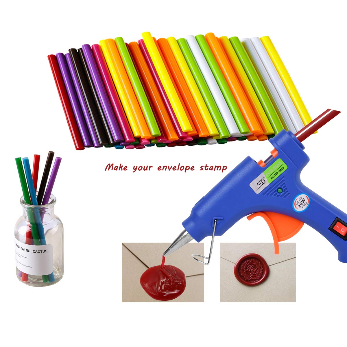 Glitter Colored Glue Gun Sticks