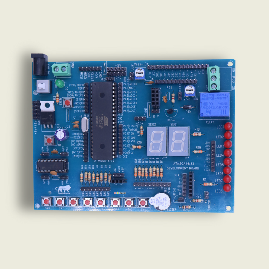 ATmega16/32 Development Board | AVR Microcontroller Training & IoT Kit