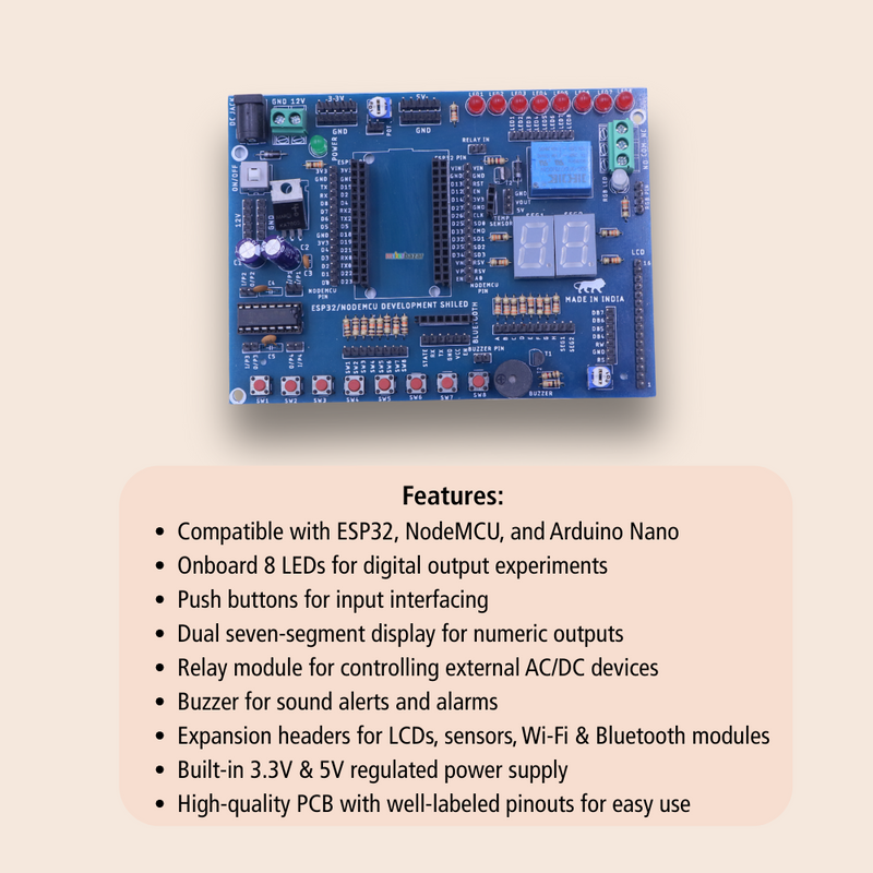 IoT Development Board | ESP32/NodeMCU Training Kit
