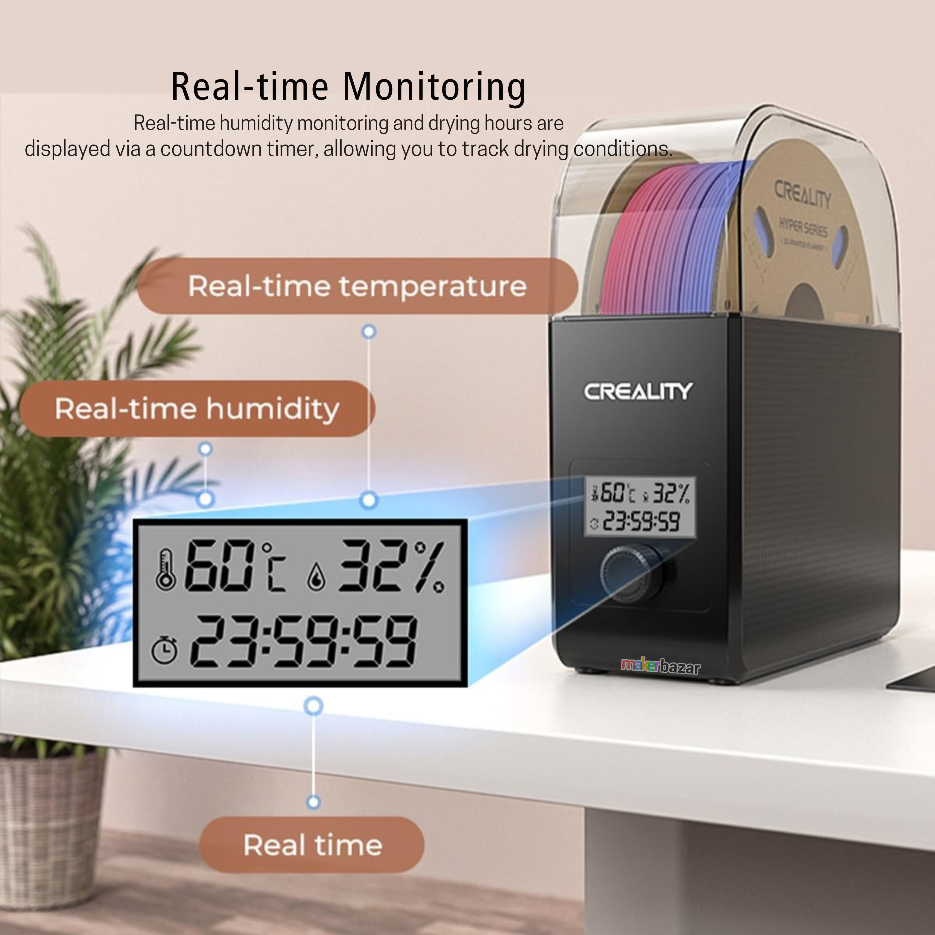 Creality Filament Dry Box 2.0 3D Printer Filament Dryer & Storage