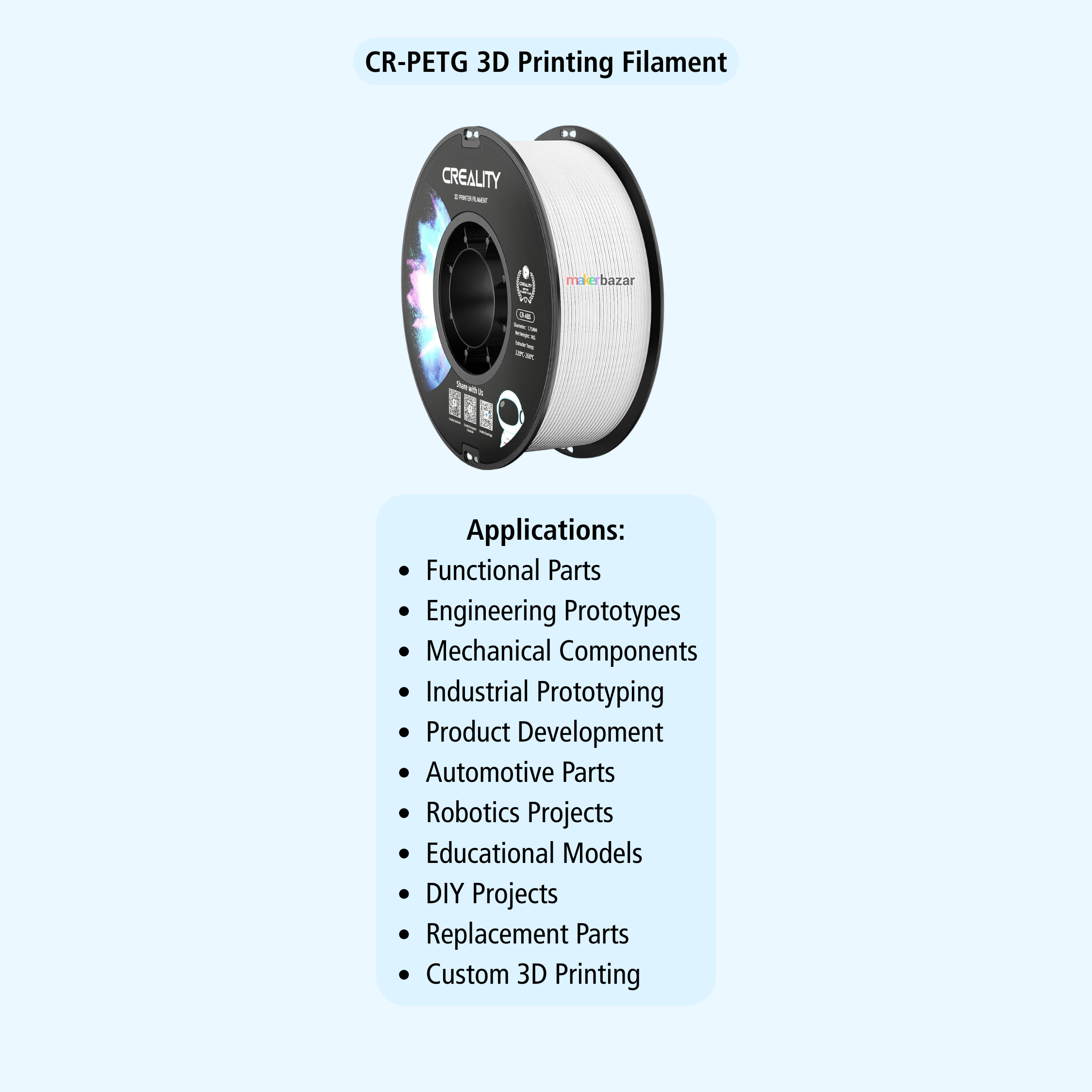 Creality CR-PETG 1.75mm 3D Printer Filament