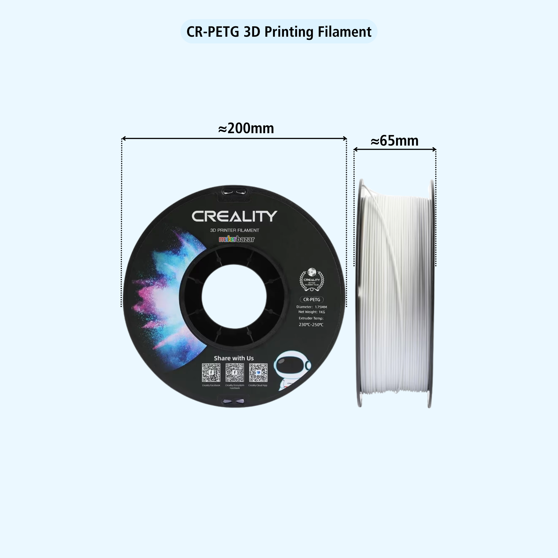 Creality CR-PETG 1.75mm 3D Printer Filament