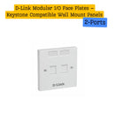 D-Link Keystone I/O Face Plates – Modular Wall Mount for RJ45/RJ11