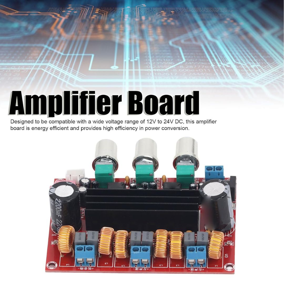 DC12-24V TPA3116D2 Amplifier Board 50WX2+100W 2.1 Channel Digital Power Amplifiers