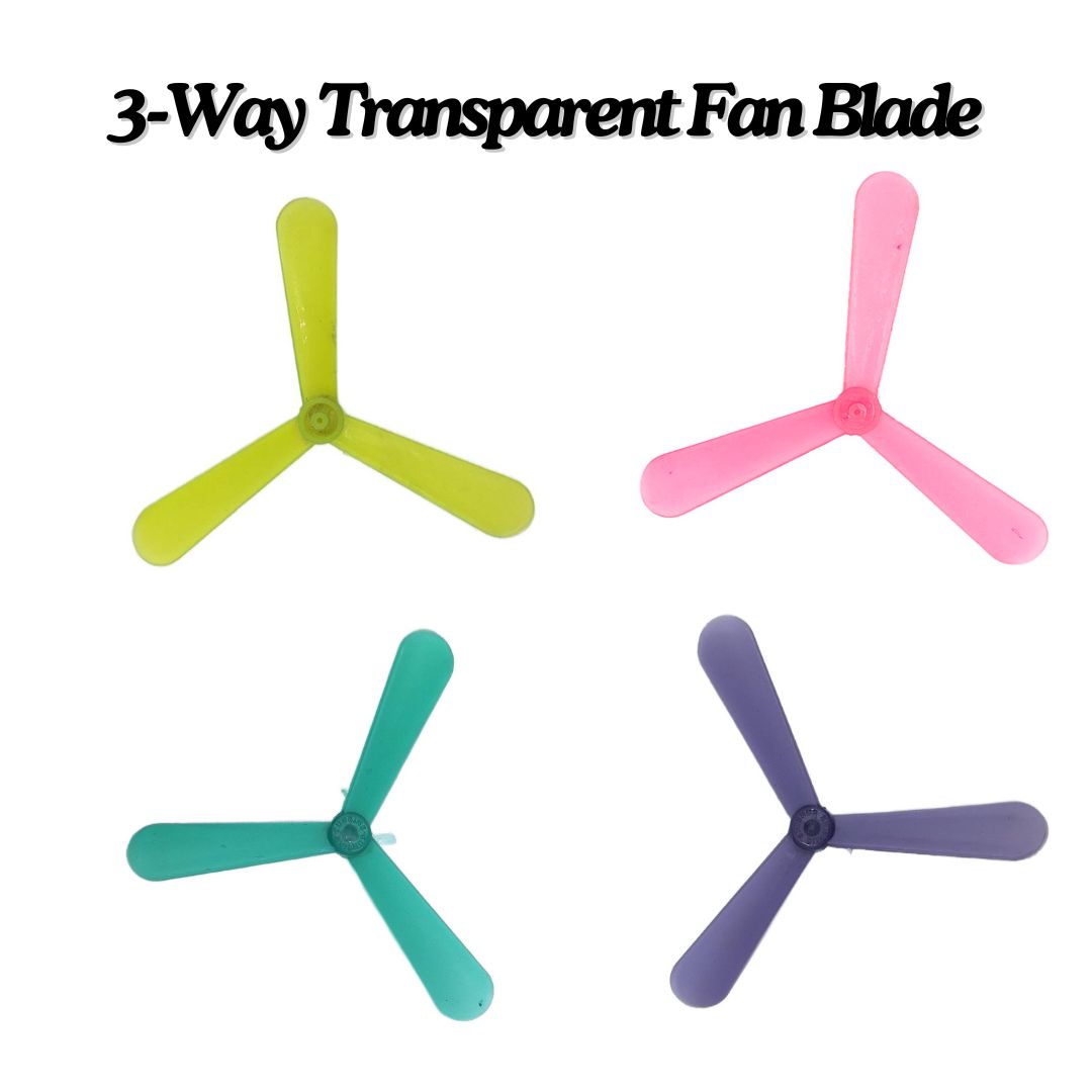 3-Inch Blades 3-Wings Toy Fan for DC Motor