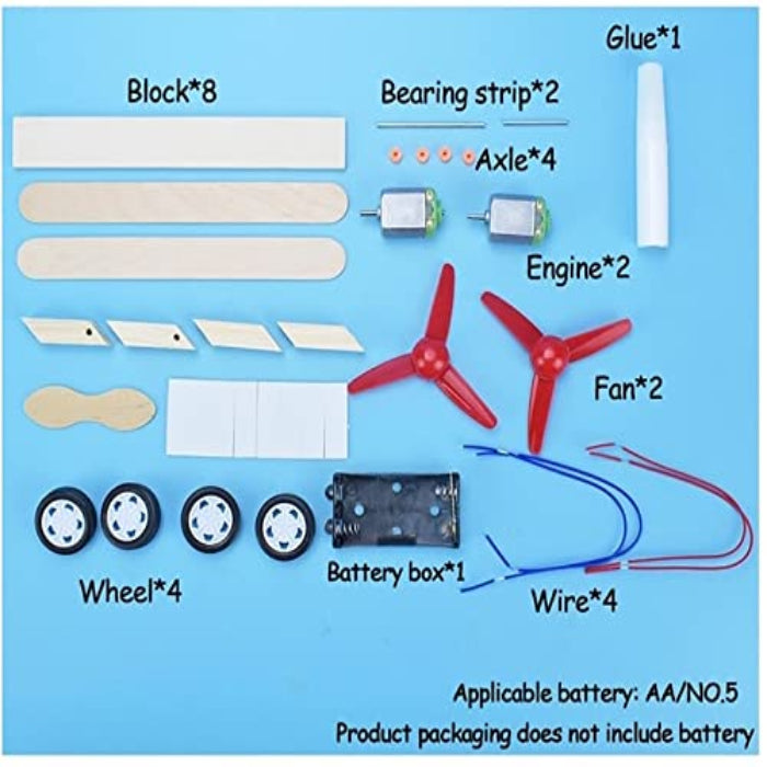 Double Propeller Glider Plane Kit DIY Educational Toy