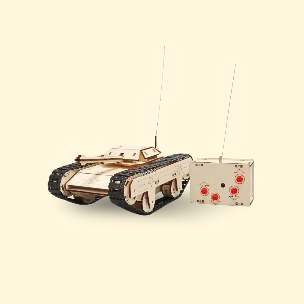 DIY Wooden RC Tank STEM Science Assembly Kit