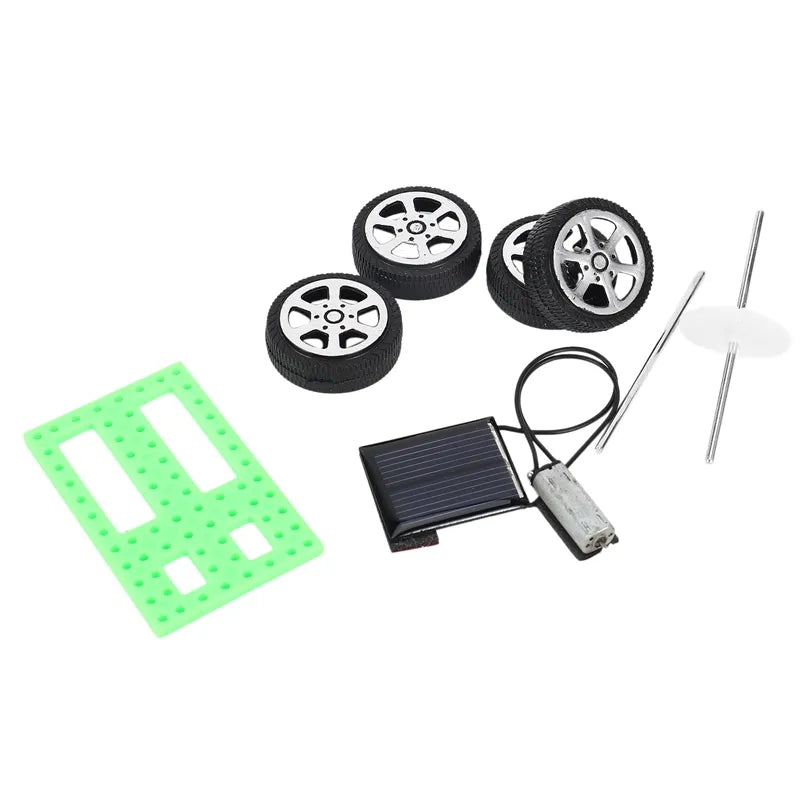 Mini Solar Powered DIY Toy Car Kit