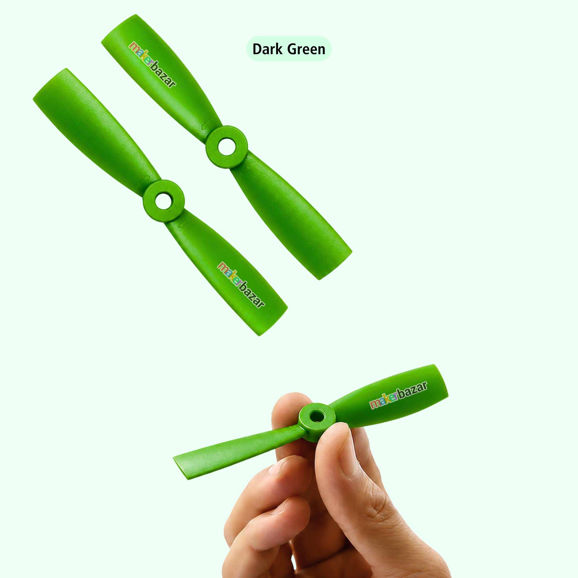 2-Blades 4.5mm Propellers For Drone/Quadcopters CW + CCW (1-Pair)