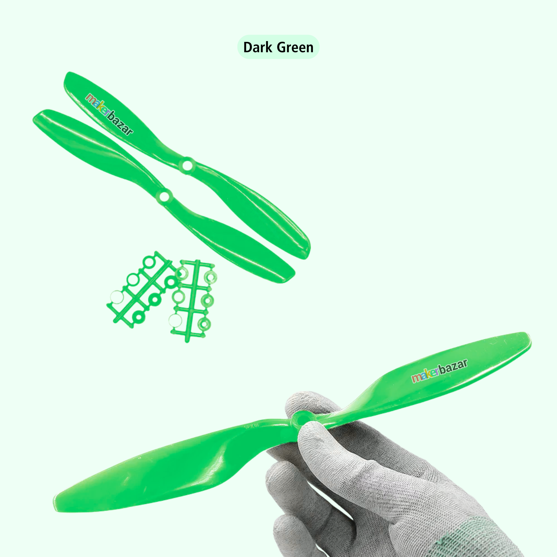 2-Blades 4.5mm Propellers For Drone/Quadcopters CW + CCW (1-Pair)