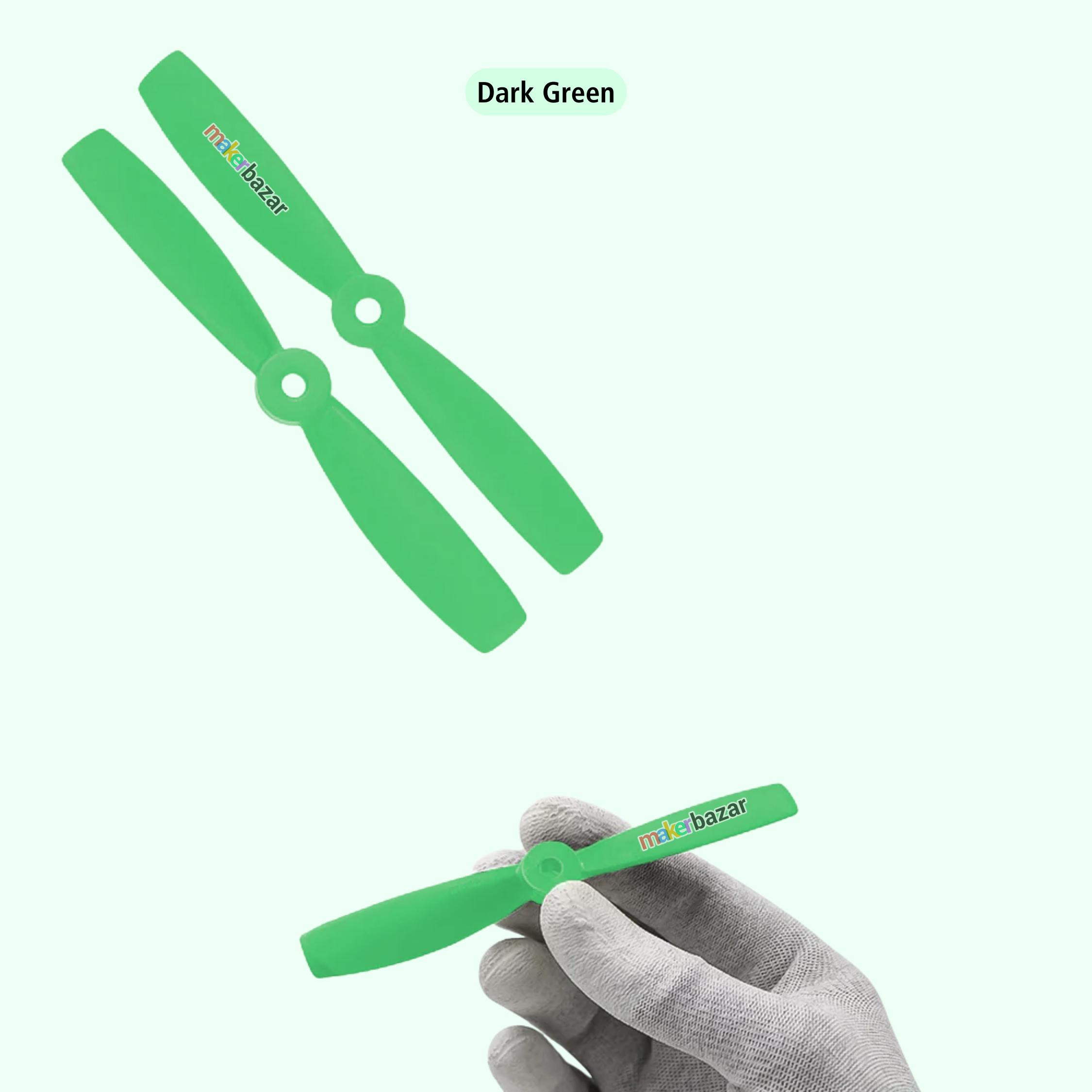 2-Blades 4.5mm Propellers For Drone/Quadcopters CW + CCW (1-Pair)
