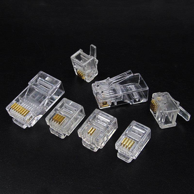 Generic Rj11 Connector RJ11 6P2C & RJ11 6P6C Male Telephone Plug Connectors