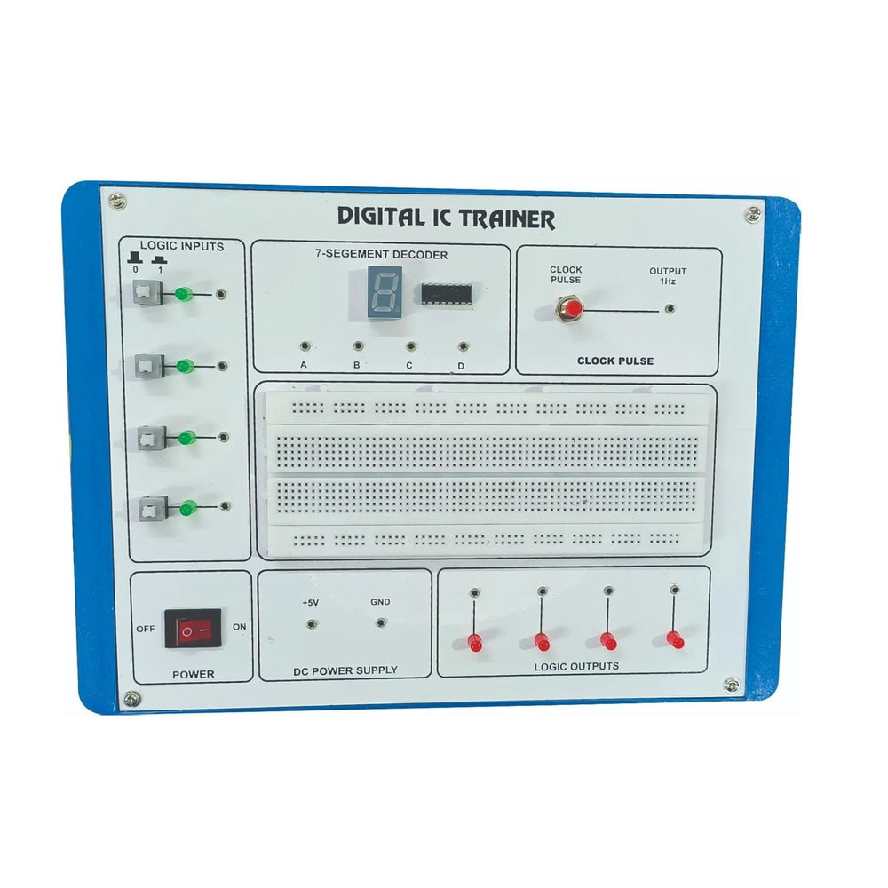 Digital IC Trainer Kit with Breadboard & Logic Inputs | Makerbazar