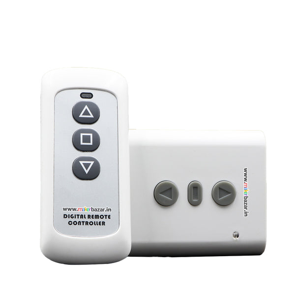 [Combo 6] 433MHz AC220V 2CH Relay Receiver+RF Transmitter Wireless Remote Control Switch 3-Buttons for Garage Door Motor Forward Reverse Projector Curtain Control