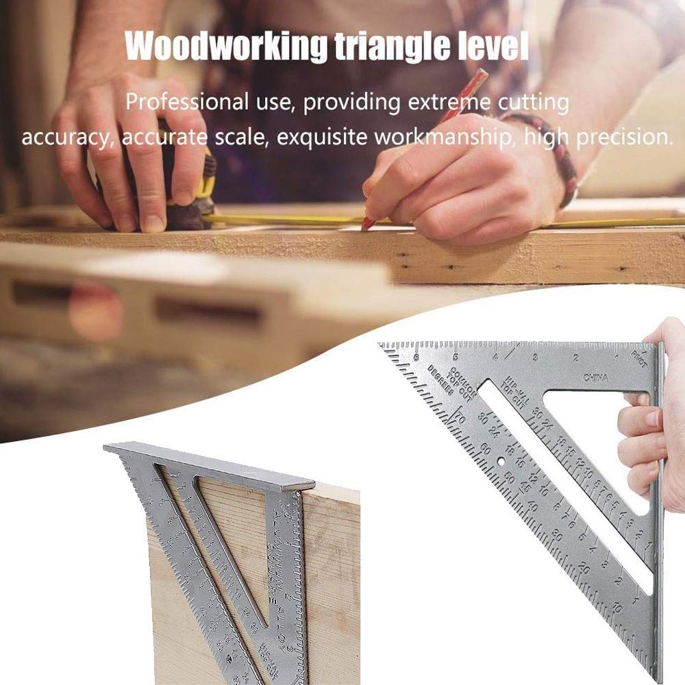 Metal-Body Triangle Double Sided Scale Ruler
