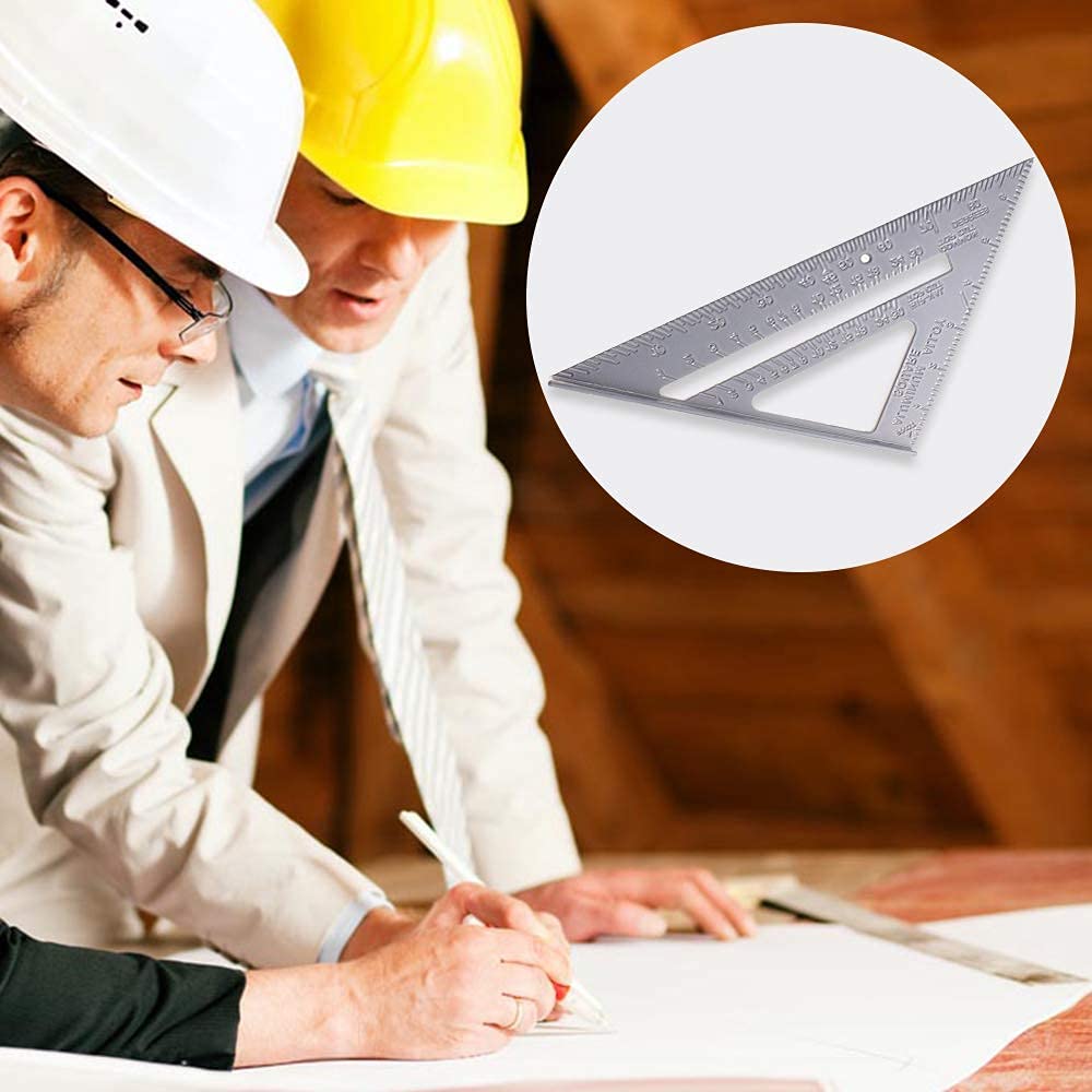 Metal-Body Triangle Double Sided Scale Ruler