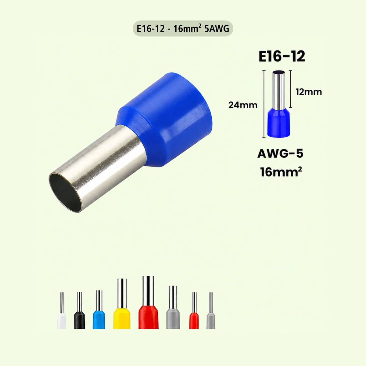 Copper Ferrule Insulated Cord End Terminals Crimp