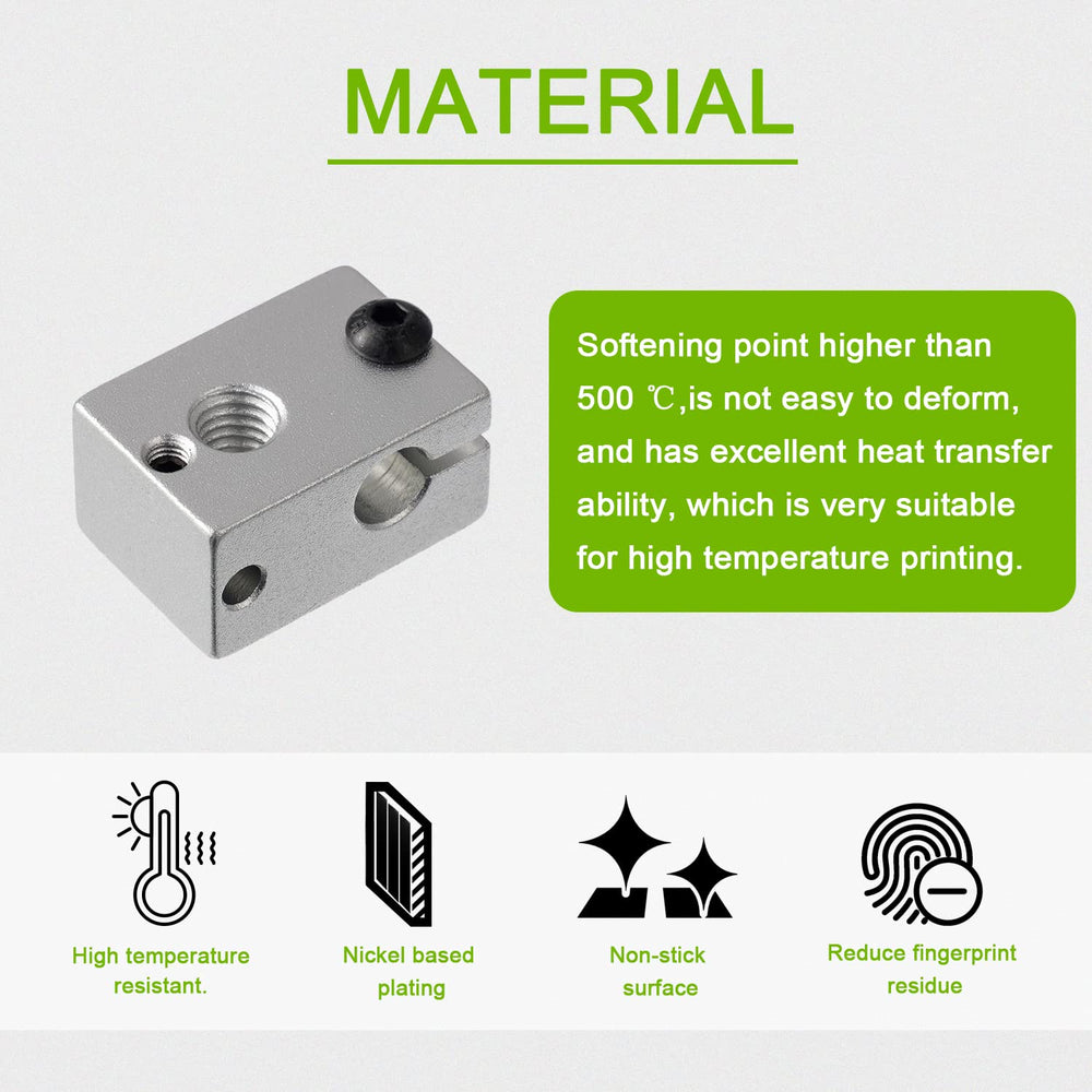 Buy 3D Printer Heater Block | Universal Fit for HT-NTC100K & PT100 Sensors