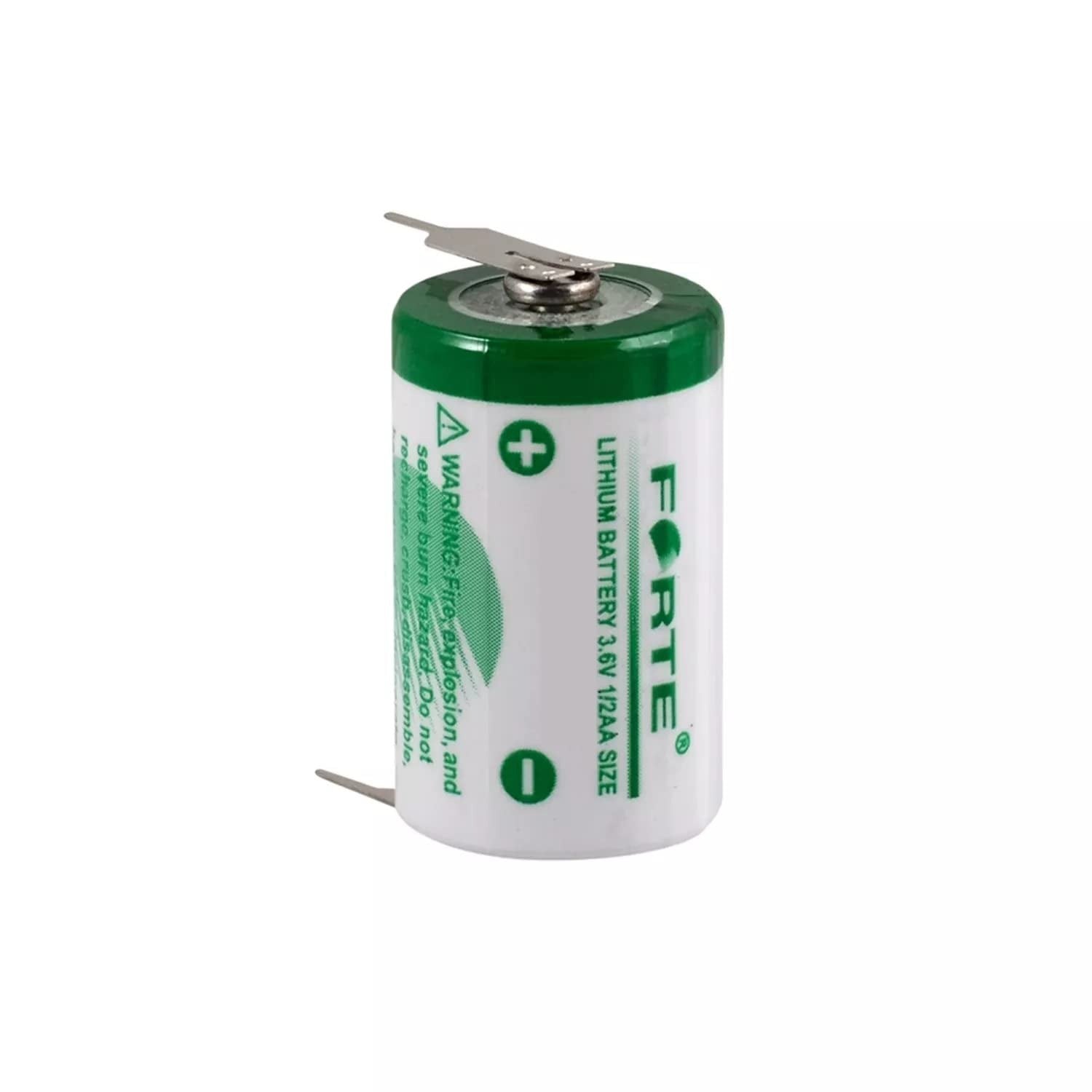 Forte: ER14250 Size-1/2AA 3.6V 1200mAh Lithium Cell Non-Rechargeable Battery