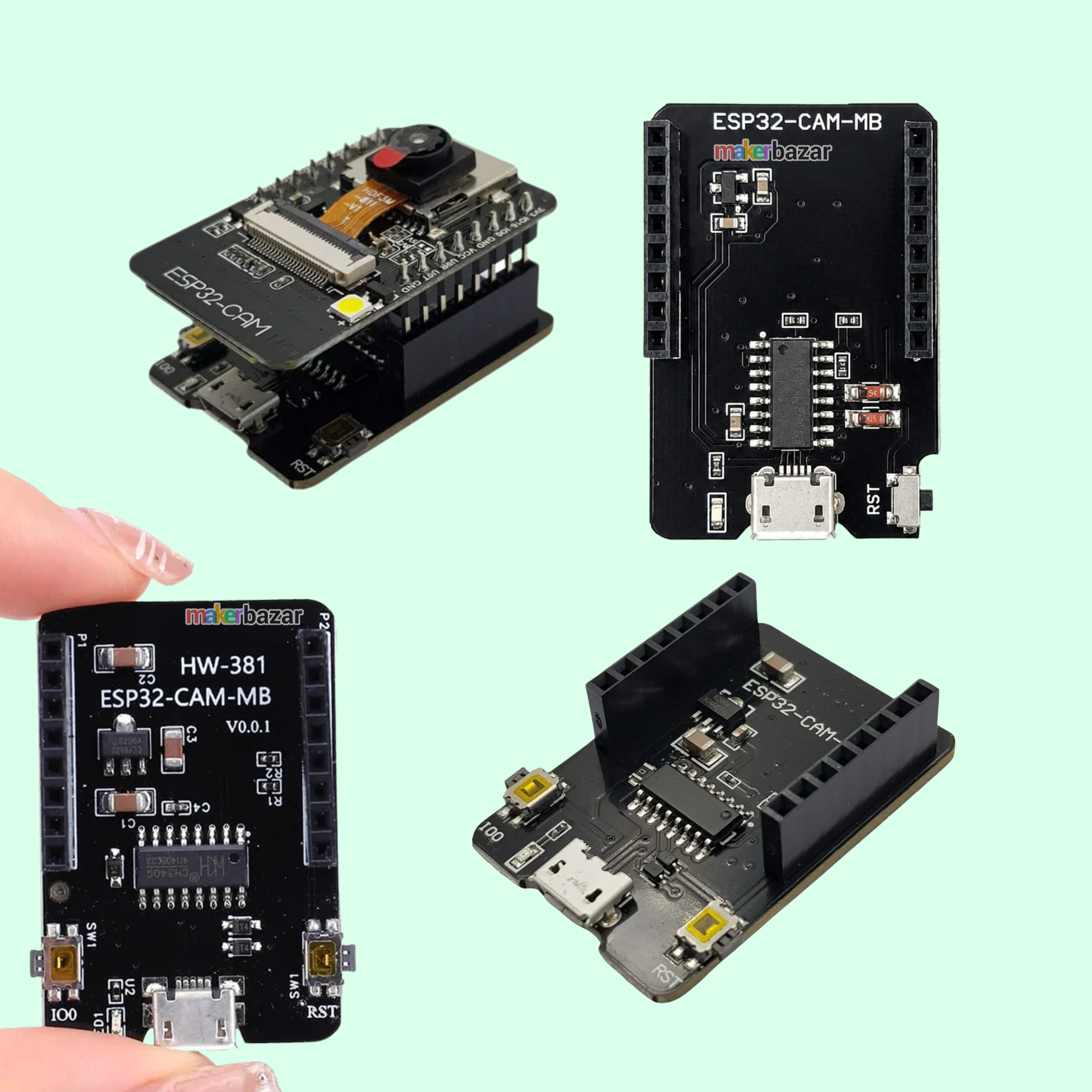 ESP32-CAM-MB MICRO USB Download Module for ESP32 CAM Development Board