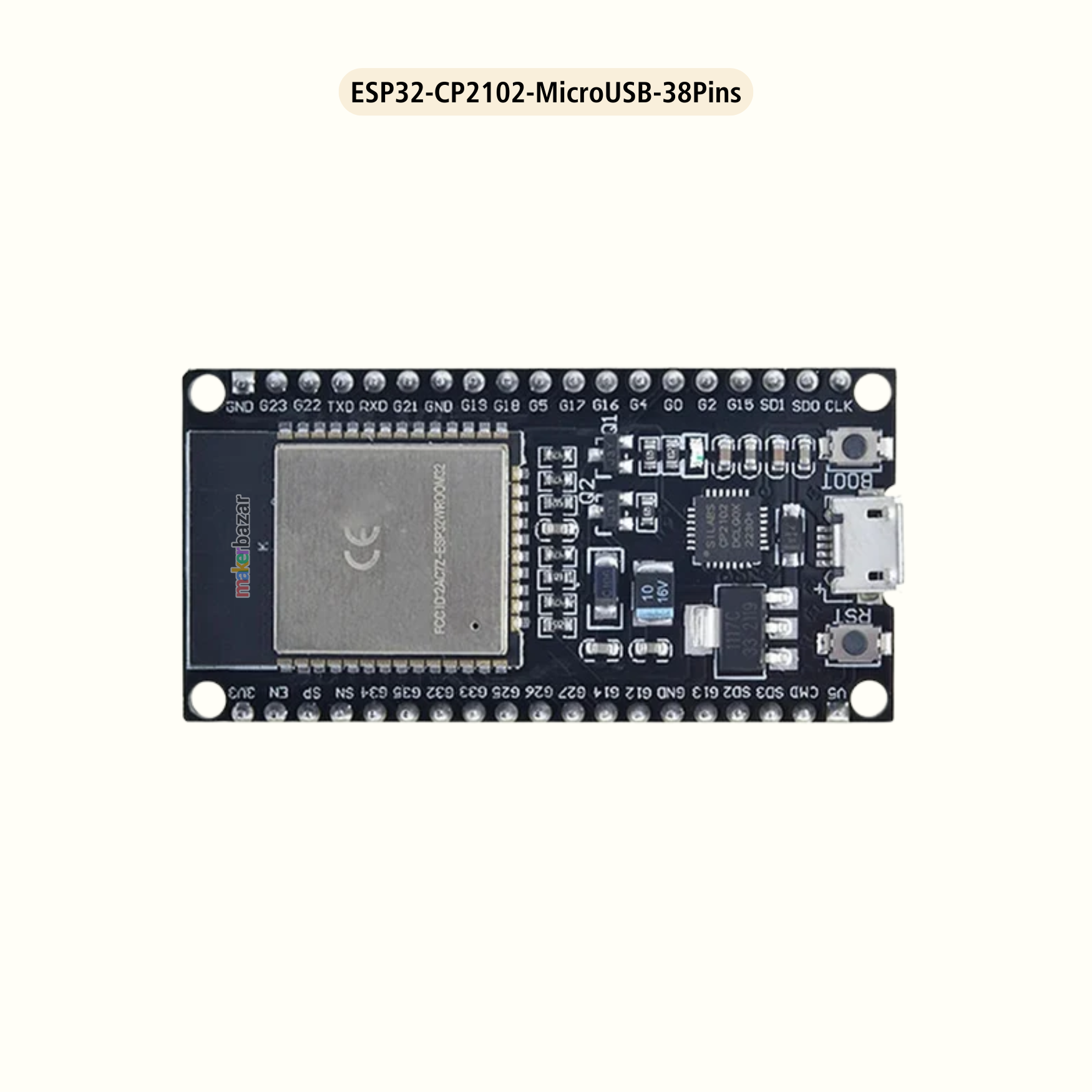 ESP32 WROOM WiFi BLE Bluetooth IOT Node MCU Board