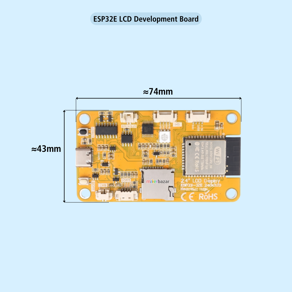 ESP32E 2.4Inch TFT LCD Development Board