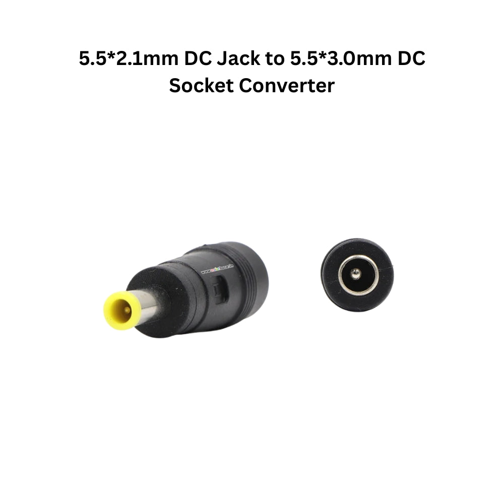 5.5×2.1mm Female DC Socket Converter to Other-Size Male Jack Connector