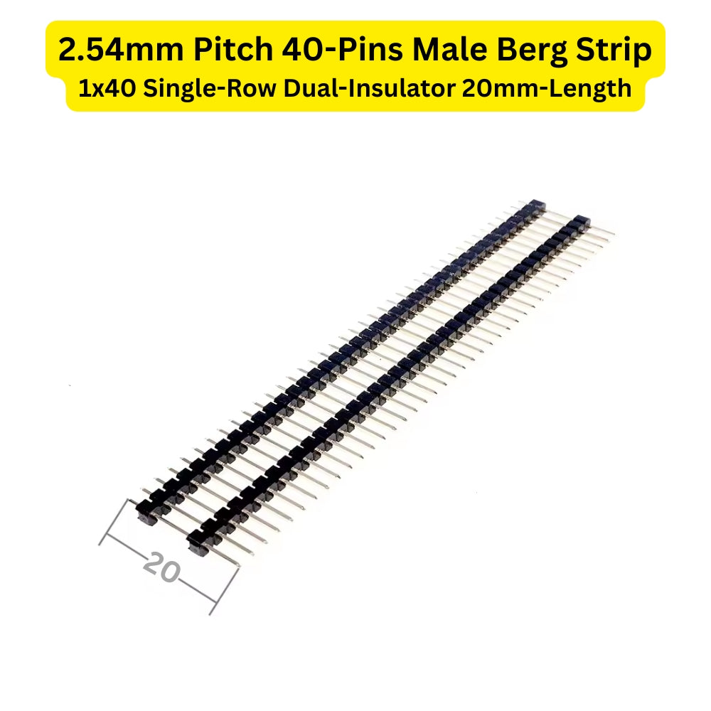 2.54mm 40-Pins Male Berg Strip Connector