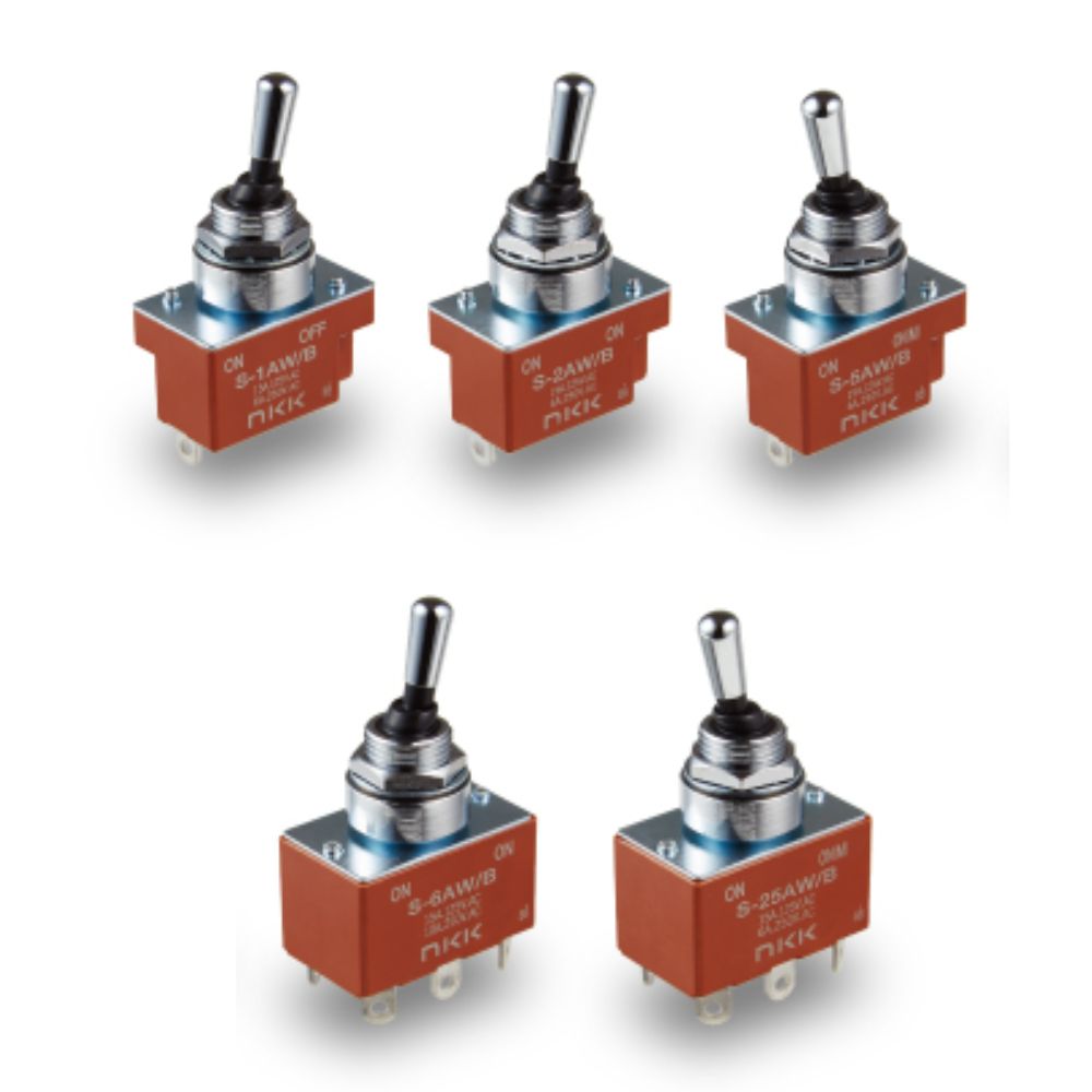 NKK S-Series Toggle Switches – High Quality SPDT & DPDT Switches